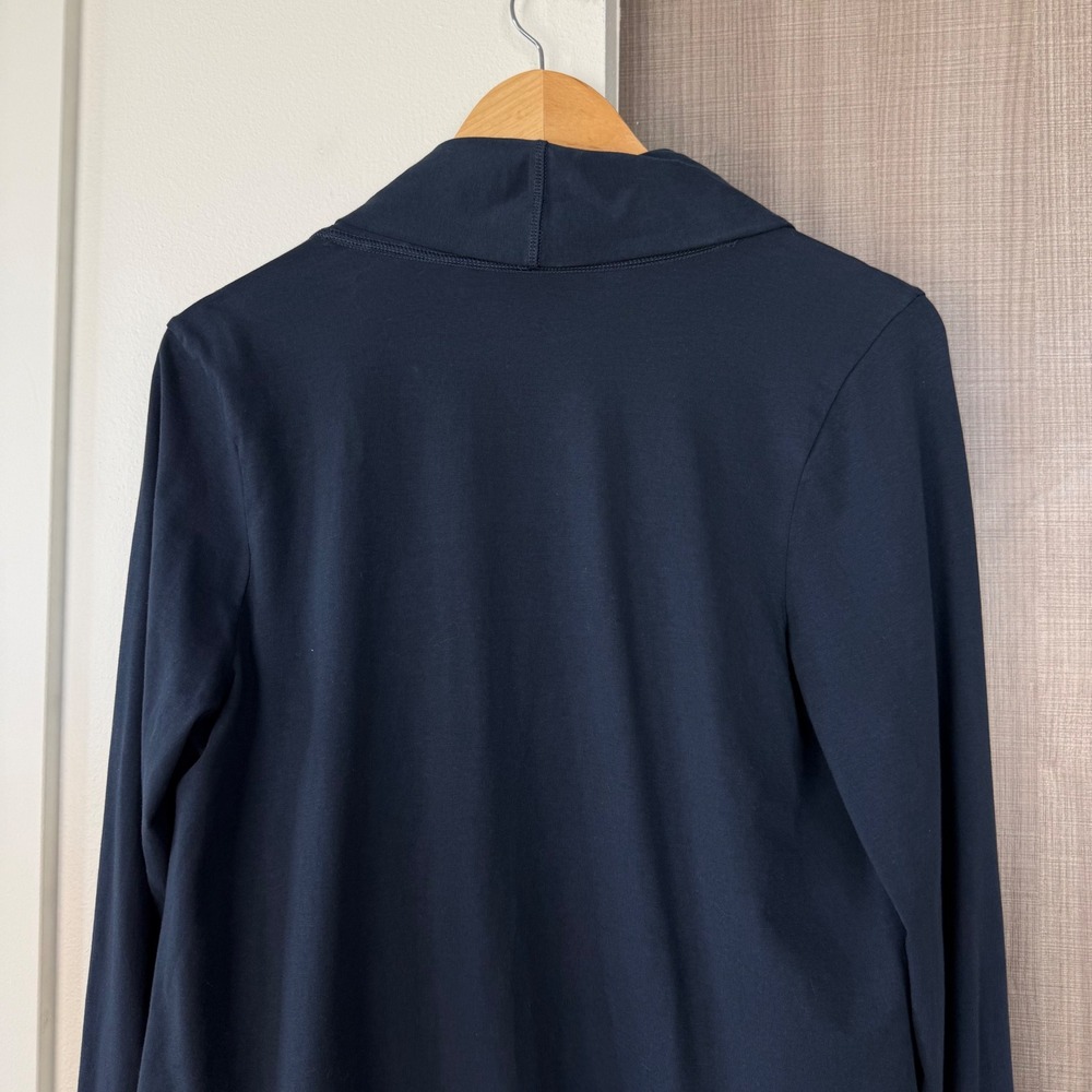 Pact Navy Organic Luxe Essential Swing Cardigan Open Size Medium - Picture 11 of 15